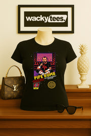 CM Punk 2011 Pipe Bomb Wrestling Promo 8bit Gaming NES Style Cover Graphic Tee Shirt