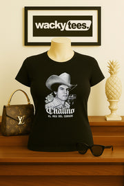 Chalino Sanchez El Rey Del Corrido Mexican Ballard Graphic Tee Shirt