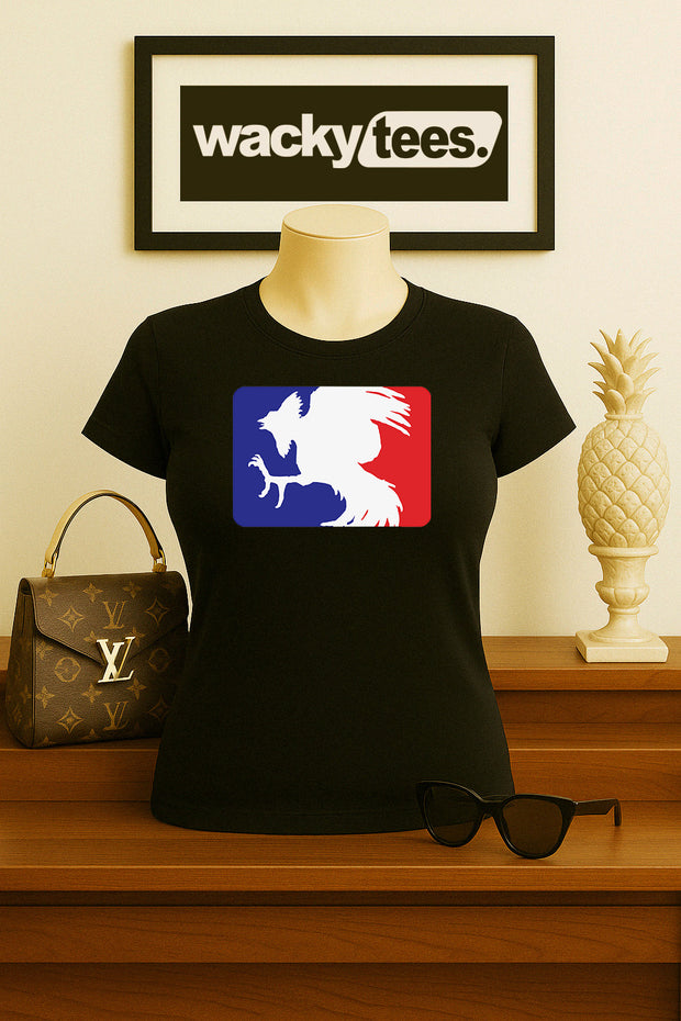 Gamefarm Rooster Baseball Logo Style Graphic Tee Shirt