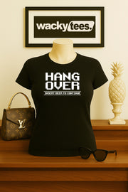 Hang Over Insert Beer to Continue 8bit Gaming Drinking Graphic Tee Shirt