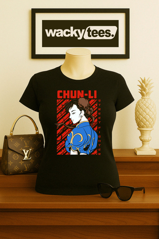 Street Fighter Chun Li China Marital Arts Gaming Graphic Tee Shirt