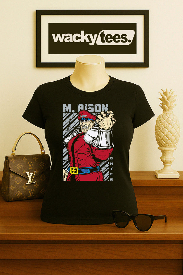 Street Fighter M. Bison Thailand Marital Arts Gaming Graphic Tee Shirt