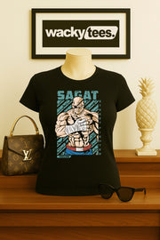 Street Fighter Sagat Thailand Marital Arts Gaming Graphic Tee Shirt
