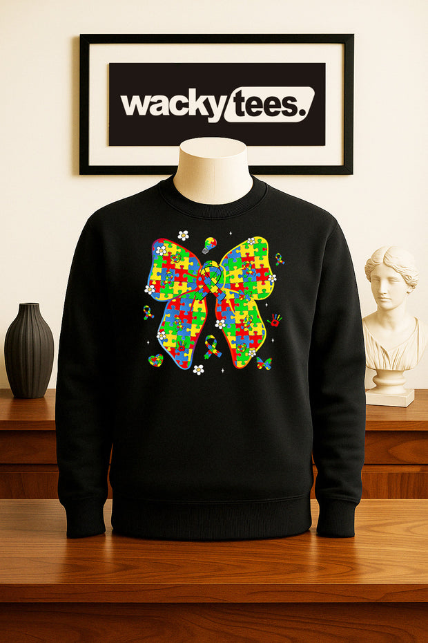 Autism Awareness Ribbon Graphic Tee Shirt