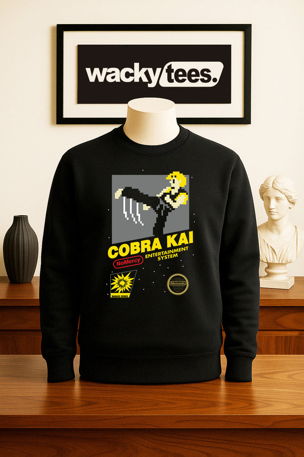 Cobra Kai Kung Fu 8bit NES Gaming Cover Style Graphic Tee Shirt
