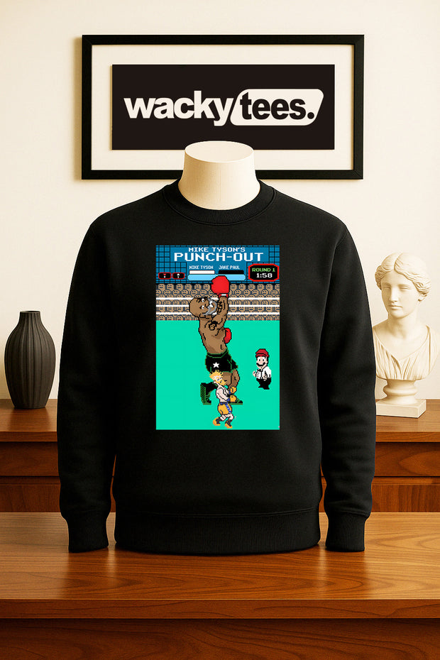 Mike Tyson Punch Out KO Jake Paul Game Play Gaming 8bit NES Graphic Tee Shirt