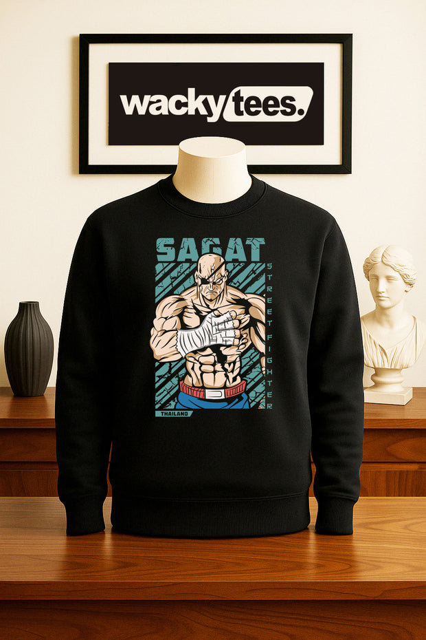 Street Fighter Sagat Thailand Marital Arts Gaming Graphic Tee Shirt