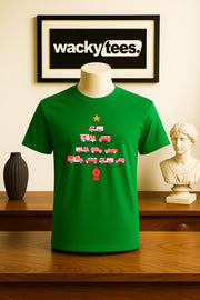 Firetruck Christmas Tree Christmas Holiday Family Graphic Tee Shirt