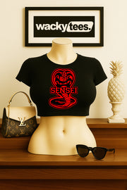 Cobra Kai Karate Kid Sensei Cobra Graphic Tee Shirt