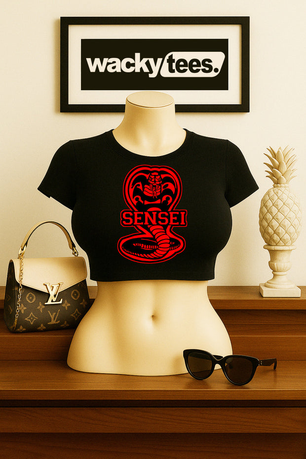 Cobra Kai Karate Kid Sensei Cobra Graphic Tee Shirt