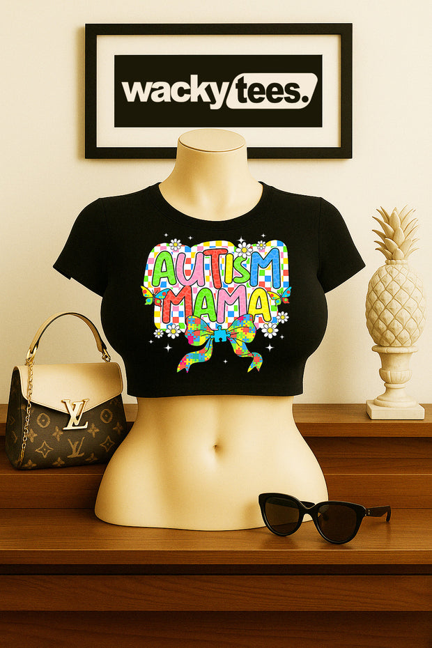 Autism Mama Awareness Graphic Tee Shirt