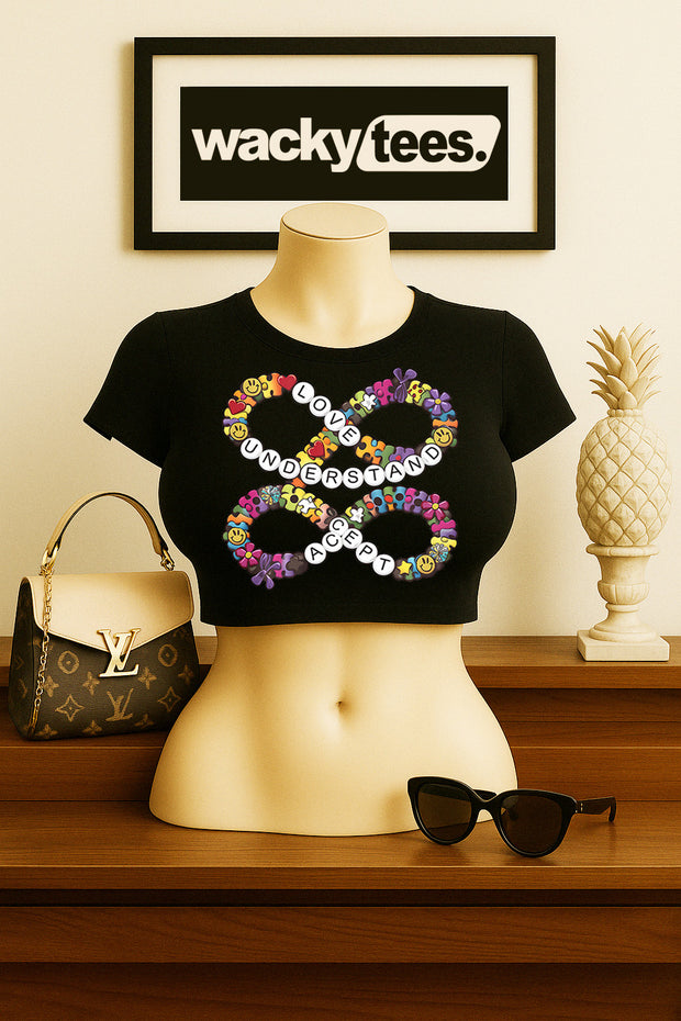 Love Understand And Accept Friendship Bracelet Autism Awareness Graphic Tee Shirt