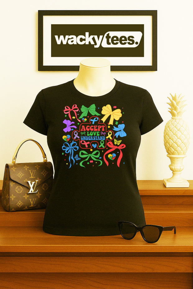 Accept Love Understand Autism Awareness 3 Graphic Tee Shirt