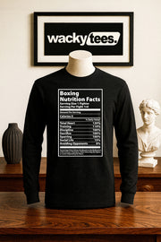 Boxing Boxer Nutrition Training Stats Boxeo Graphic Tee Shirt