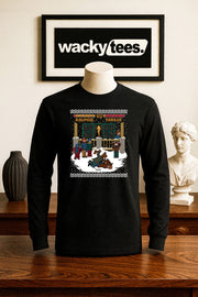 Christmas Story Ralphie Fight Gaming 8bit NES Game Holiday Graphic Tee Shirt