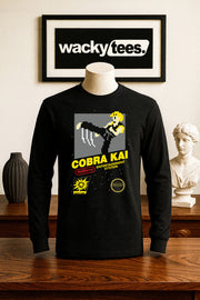 Cobra Kai Kung Fu 8bit NES Gaming Cover Style Graphic Tee Shirt