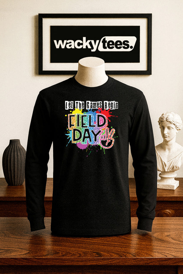 Field Day Let the Games Begin Graphic Tee Shirt