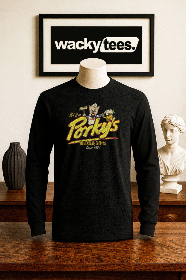 Get it At Porkys Since 1954 Homestead Florida Movie Graphic Tee Shirt