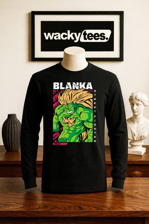 Street Fighter Blanka Brazil Marital Arts Gaming Graphic Tee Shirt