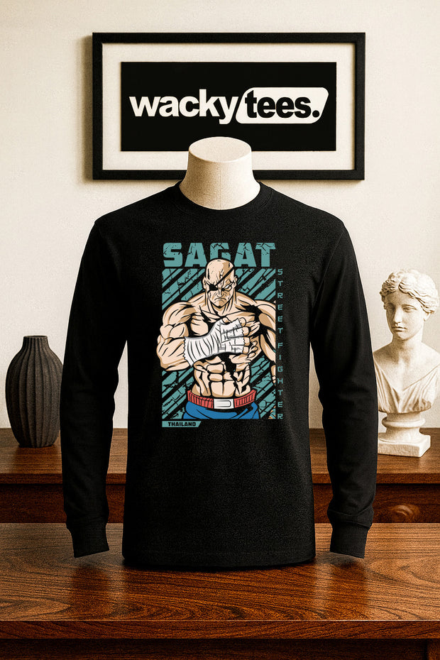 Street Fighter Sagat Thailand Marital Arts Gaming Graphic Tee Shirt