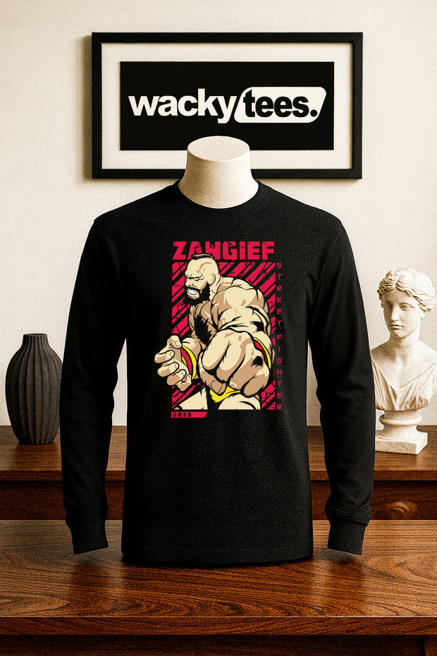 Street Fighter Zangief USSR Soviet Union Russia Marital Arts Gaming Graphic Tee Shirt
