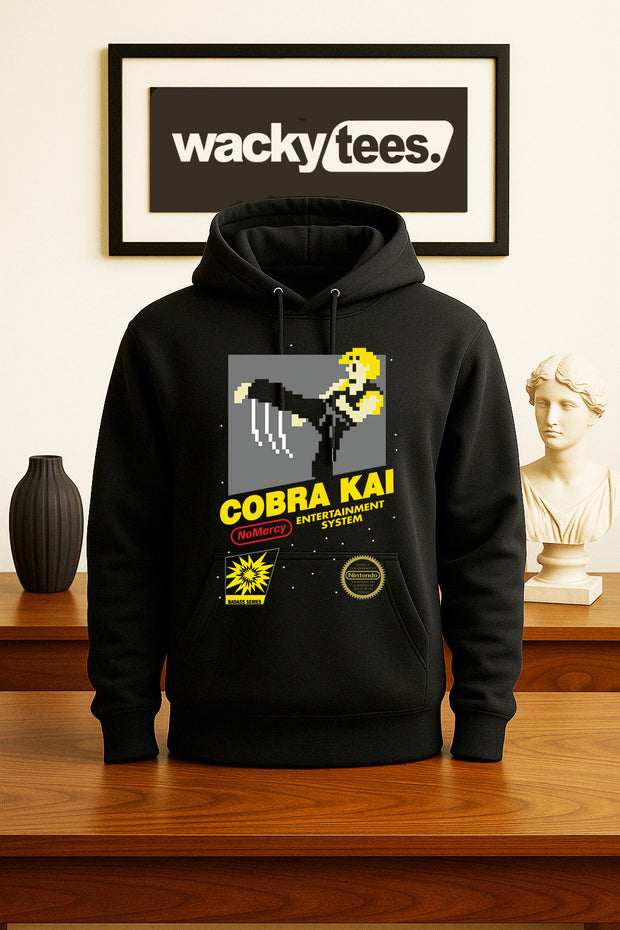 Cobra Kai Kung Fu 8bit NES Gaming Cover Style Graphic Tee Shirt