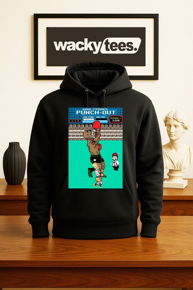 Mike Tyson Punch Out KO Jake Paul Game Play Gaming 8bit NES Graphic Tee Shirt