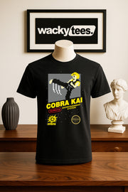 Cobra Kai Kung Fu 8bit NES Gaming Cover Style Graphic Tee Shirt