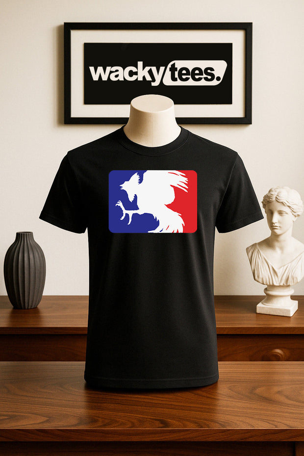 Gamefarm Rooster Baseball Logo Style Graphic Tee Shirt