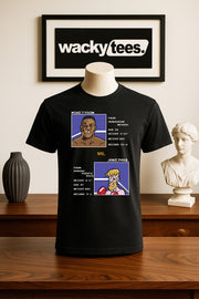 Mike Tyson Punch Out Jake Paul Tale of Tape Gaming 8bit NES Graphic Tee Shirt