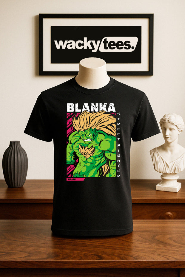 Street Fighter Blanka Brazil Marital Arts Gaming Graphic Tee Shirt