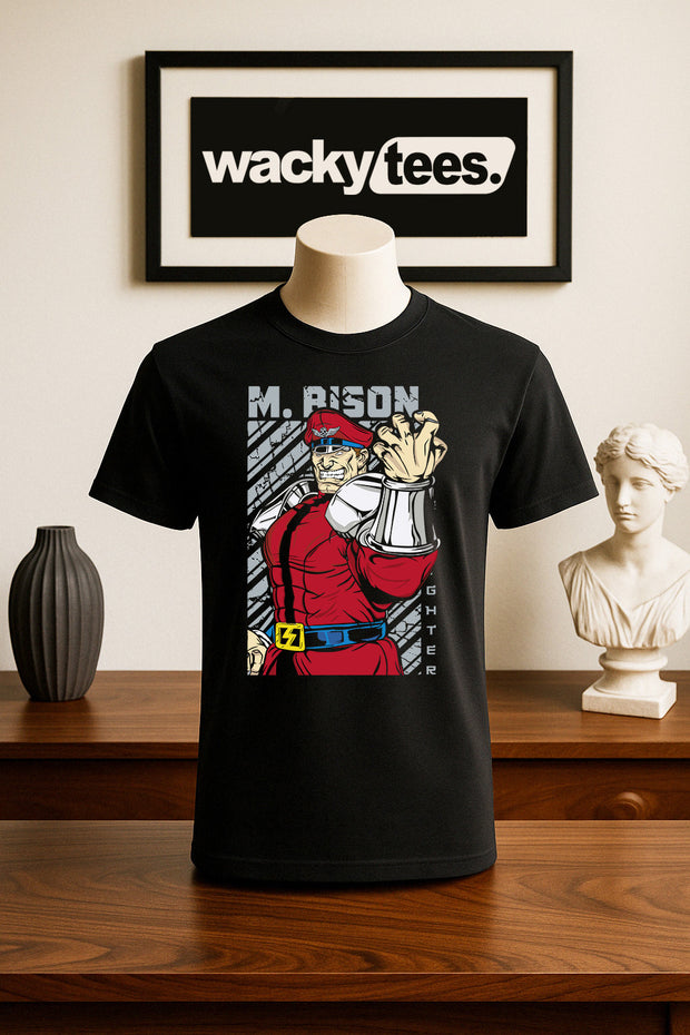 Street Fighter M. Bison Thailand Marital Arts Gaming Graphic Tee Shirt