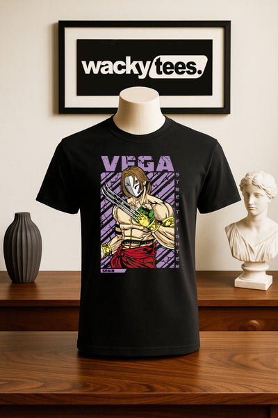 Street Fighter Vega Spain Marital Arts Gaming Graphic Tee Shirt