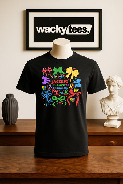Accept Love Understand Autism Awareness 3 Graphic Tee Shirt