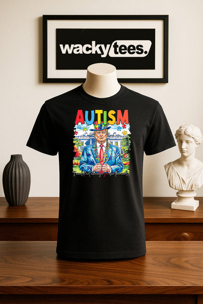 I will not change you for the world Donald Trump Autism Awareness Graphic Tee Shirt