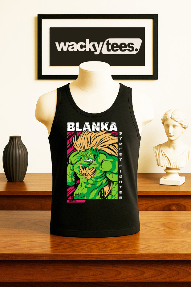 Street Fighter Blanka Brazil Marital Arts Gaming Graphic Tee Shirt