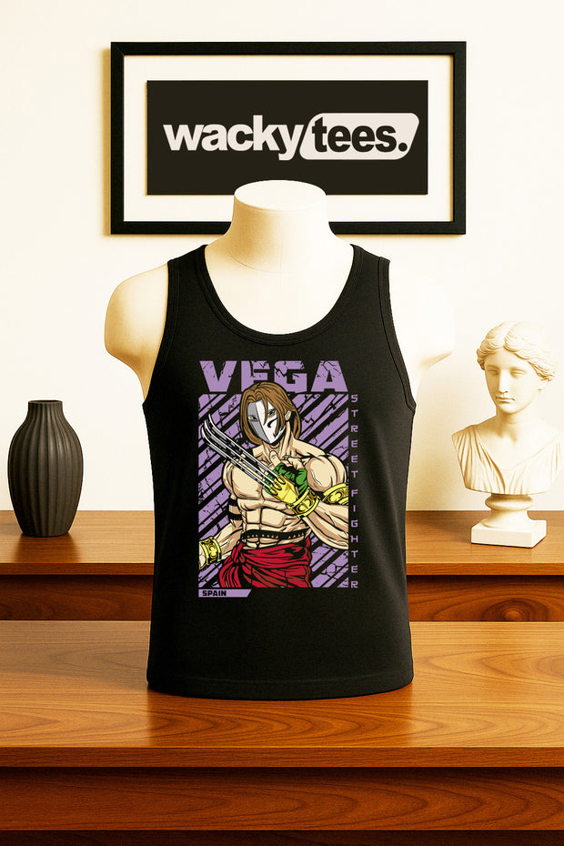 Street Fighter Vega Spain Marital Arts Gaming Graphic Tee Shirt