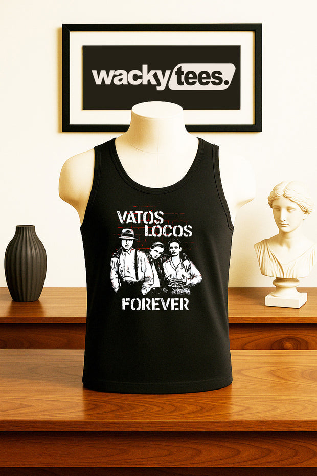 Vatos Locos Forever 10 Blood In Blood Out Blood Style Graphic Tee Shirt