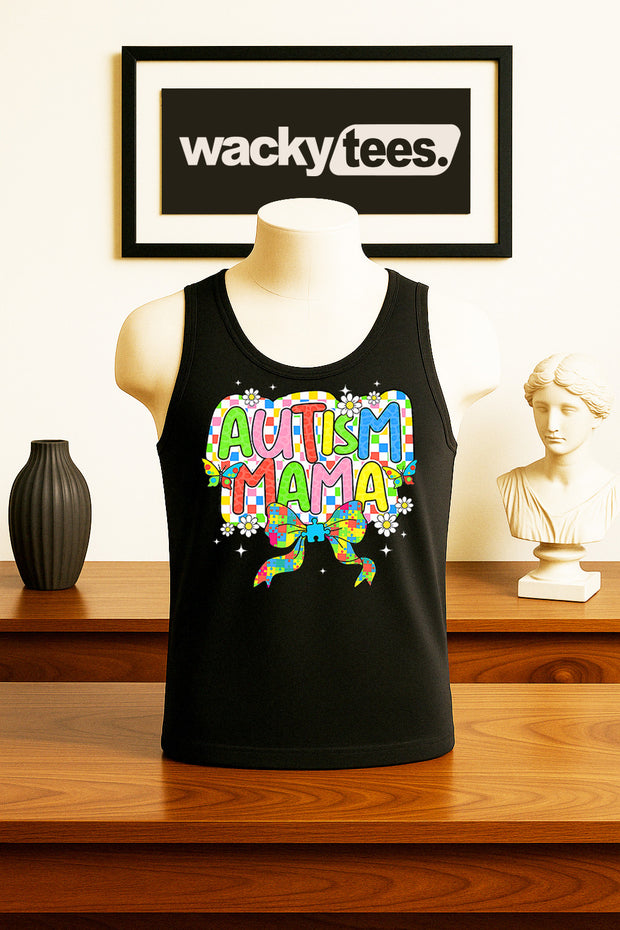 Autism Mama Awareness Graphic Tee Shirt