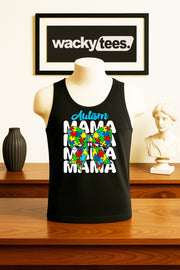 Autism Mama Mama Mama Awareness Graphic Tee Shirt