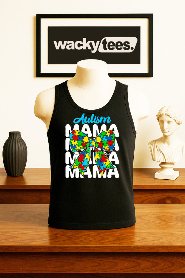 Autism Mama Mama Mama Awareness Graphic Tee Shirt
