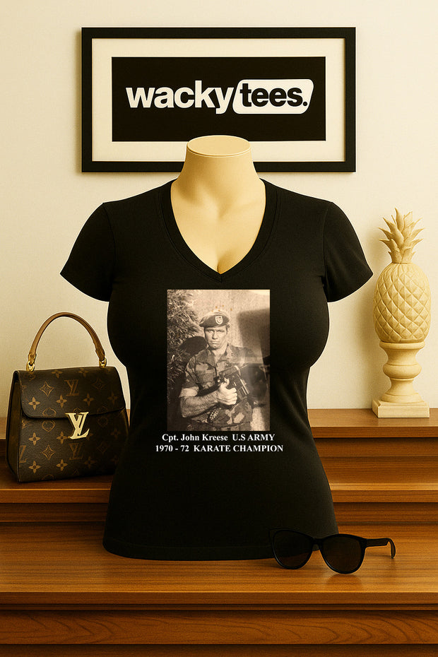 Cobra Kai Sensei Captain John Kreese Karate Champion War Photo Graphic Tee Shirt