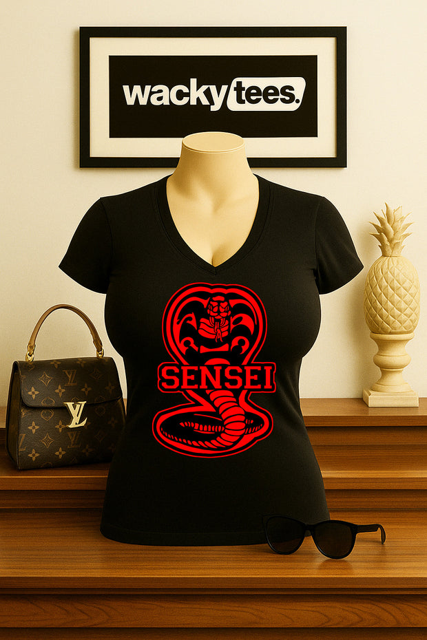Cobra Kai Karate Kid Sensei Cobra Graphic Tee Shirt