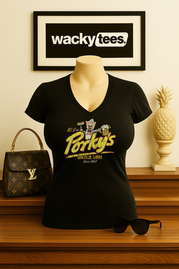 Get it At Porkys Since 1954 Homestead Florida Movie Graphic Tee Shirt