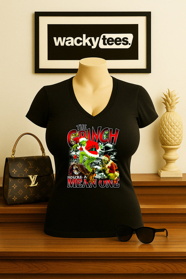 Your a Mean One Mr Grinch Christmas Holiday Graphic Tee Shirt
