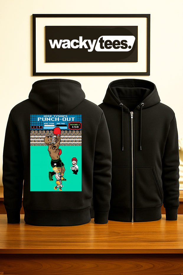 Mike Tyson Punch Out KO Jake Paul Game Play Gaming 8bit NES Graphic Tee Shirt