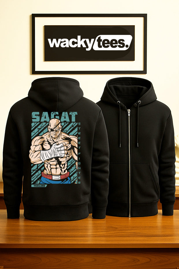 Street Fighter Sagat Thailand Marital Arts Gaming Graphic Tee Shirt