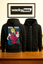Street Fighter Ken USA United States Marital Arts Gaming Graphic Tee Shirt