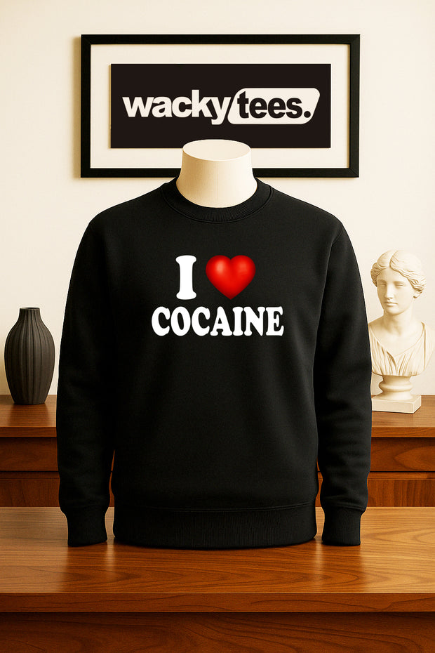 I Love Cocaine I Heart Nose Candy Funny Adult Humor Graphic Tee Shirt