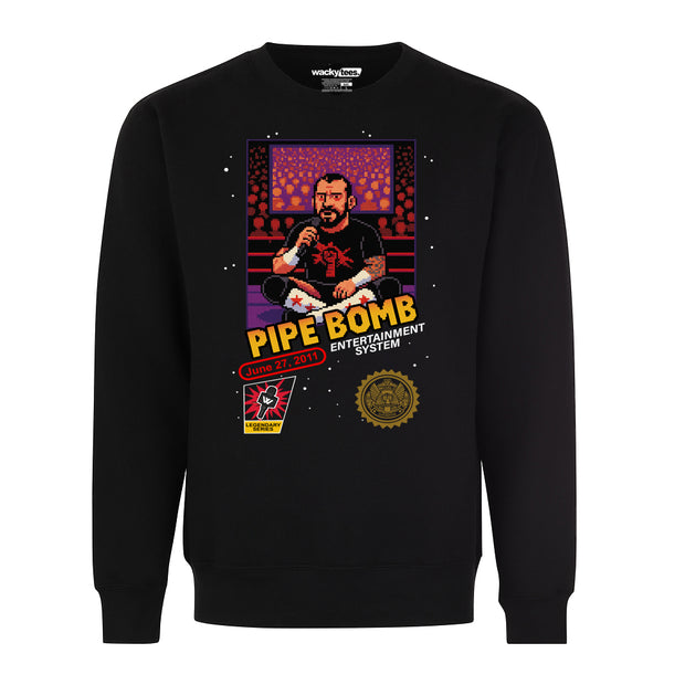 The Pipe Bomb CM Punk Wrestling 8-Bit Gaming System Style Graphic Tee Shirt